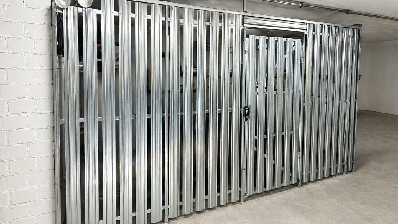 Kellerabteil Lamellen Trennwand