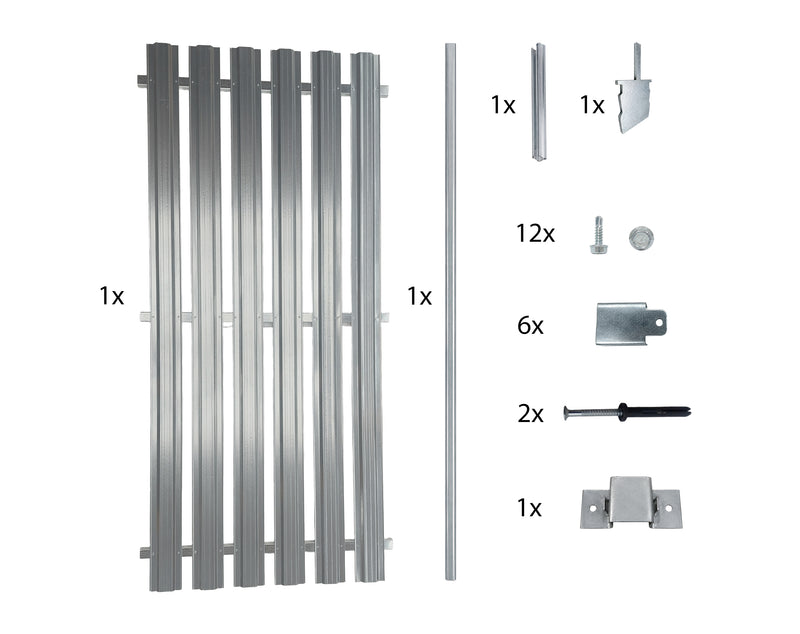 Lamellen-Element für Kellertrennwand 945 × 2000 mm